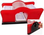 Evelots Playing Cards Shuffler - 2 Decks of Card Holder, Easy Hand Cranked System, Card Shuffling Machine, Casino Card Shuffler for Blackjack/Poker/Texas Hold Em â€“ Home, Travel, Business