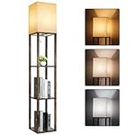RUNTOP Floor Lamp with Shelves, Mod