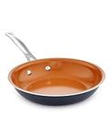 Gotham Steel Non Stick Frying Pan, 11” Ceramic Frying Pan Nonstick, Long Lasting Nonstick Cooking Pan, Egg Pan, Stay Cool Handle, Ultra-Durable, Stovetop Dishwasher & Oven Safe, 100% Toxin Free