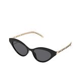 Haute Sauce Black & Gold Frame Tinted lens Cat eye Sunglasses For Women and Girls | Gradient Lens Cateye Sunglasses | Shades, Goggles, Glares, Glases, Frames, Chasma for Women | accessories for women