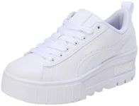 Puma 386273 Women's Thick Sole Sneakers Maid Wedge, 24 Spring Summer Color Puma White (04), 24.0 cm