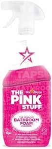 The Pink Stuff Miracle Bathroom Foam Cleaner, 30 fl oz – Now 20% More! Powerful Foaming Action for Showers, Sinks, Tubs & Tiles – Removes Soap Scum, Limescale & Grime with Ease