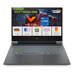 HP Smartchoice Victus, 13th Gen Intel Core i7-13620H, 8GB RTX 5060, 24GB DDR5(Upgradeable) 1TB SSD, 144Hz, FHD, 15.6"/39.6cm, Win11, M365(1yr)*Office 24, Mica Silver,2.29Kg,fa2308TX, RGB Gaming Laptop