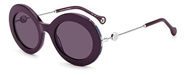 Carolina Herrera Violet Oval Ladies Sunglasses CH 0020/S 00B2 UR 51, Violet Green, 51