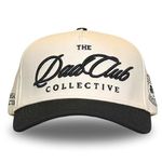 Vintage Trucker Hat | Mom and Dad Hats | Country Trucker Hats | Trendy Baseball Snapback | Two Tone Cotton Embroidered Cap, Dad Club | Black, Medium-Large