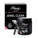 Hagerty Jewel Clean jewellery immersion bath for gemstones gold platinum 170 ml , Effective jewellery cleaner for diamonds sapphires & rubies , Jewellery cleaning bath with basket & brush