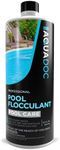 Swimming Pool Flocculant for Pool Cleaning - Extra Strength Pool Flocculent Kit Acts as a Swimming Pool Water Clarifier Liquid - Fast Acting Pool Treatment | AquaDoc Pool Flocculent 32oz