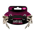 Ernie Ball 3 inch Flat Ribbon Patch Cable 3-Pack