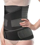 kossto Neoprene 3 In 1 Postpartum Belly Band Post Pregnancy Abdominal Belt For Women After Birth Belly/Waist/Pelvis Wrap Postnatal Shapewear (Free Size) (BLACK)