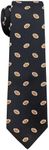 Retreez Funny Football Ties for Boys | Football Neckties For Boys | Formal and Casual Tie | Birthday Gift For Boys | 8-10 years Boy's Tie - Black