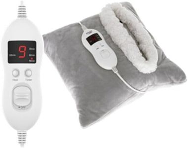 Marco Paul Electric Heated Cushion with Fleece Pocket, Heat Pads for Neck and Shoulder Pain Relief, Hand Warmer and Foot Warmer. Sofa Cushion with Heat Pads for Back Pain Relief (Heated Pillow)