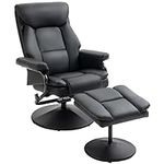 HOMCOM Recliner Chair with Ottoman 
