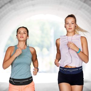 HAISSKY Running Belt Waist Pack – Water Resistant, Fits Phones Up to 6.9”