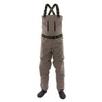 Snowbee Prestige STX Stockingfoot Chest Waders, XL - Breathable Fly Fishing Wader With Chest & Handwarmer Pocket, 3-Panel Neoprene Socks For a Moulded Fit & Added Comfort, Grey Olive