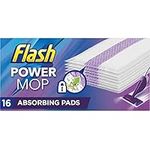 Power Mop Refills with 16 Pads Floor Cleaning Absorbing Lock Home Surface Pad Multi-Surface