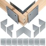 Blulu 12 Pcs Dock Hardware Include Inside Corners and Backer Plates Heavy Duty Dock Hardware Brackets Hardware Back Plates Hot Dip Galvanized Steel Dock Inside Corner Kit Hardware Stationary