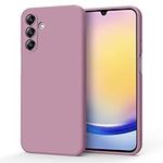 Mugust Silicone Case for Samsung Galaxy A25 5G Phone Cases, Soft Thin Protective Back Cover Soft Flexible Bumper Hybrid Silicone Case[Shock Absorption] for Samsung Galaxy A25 5G (Rose Purple)