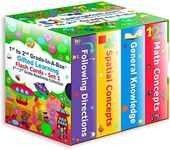 TestingMom.com Gifted Learning Flash Cards Bundle - Educational Flash Cards for 6-8 Years - Knowledge, Spatial Concepts, Following Directions and Math Flash Cards for Grade 1-2 CogAT, OLSAT, NNAT