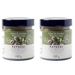 Favuzzi Italian Pistachio cream P.D.O Bronte/Pack of 2 / Made with 55% pistachio