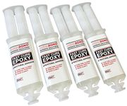 (Pack of 4) Megabond 25ml Clear 5 Minute Rapid Cure Epoxy Resin Adhesive Glue Syringe