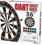 Funwares 36" Giant Dart Board for Adults and Kids, 25% Larger Than The Competition for Ultimate Indoor Fun and Outdoor Fun, Party Game for Families, Games for Kids 8-12, and Dart Game for Adults