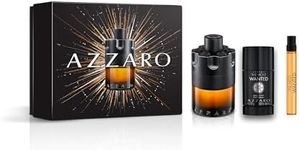 Azzaro The Most Wanted Parfum – Intense Mens Cologne Gift Set – 3-Piece Set Includes Full Size Fragrance (100ml) + Travel Size Spray (10ml) + Deodorant Stick (77g) - Gifts for Men