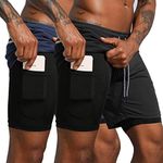 Leidowei Men's 2 in 1 Workout Runni