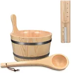 Navaris Wooden Sauna Bucket with La