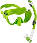 Cressi Scuba Diving Snorkeling Kit - Freediving Mask & Dry Snorkel | F1 & Supernova Dry: Designed in Italy, vert