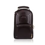 DORPER MONEYHILL Dorper Money Hill Leather Laptop Backpack Bags For Men Professional Branded Laptop Bags For Women Brown, 24 Litres