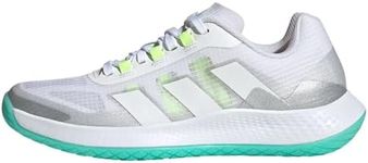 adidas Women's Forcebounce Volleyball Sneakers, FTWR White/FTWR White/Silver met, 3.5 UK