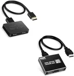 4K@60Hz HDMI Splitter 1 in 2 Out + 