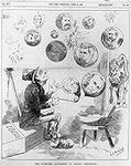 HistoricalFindings Photo: Political Cartoon,Republican Nomination,Blowing Bubbles,Senators,1888