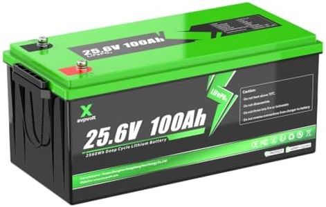 24V 100Ah LiFePO4 Battery, 100A BMS, 2560Wh Deep Cycle Energy Storage Unit