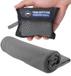 Instant Cooling Towel - Stay Cool, Fresh & Active for Hours. Ideal for All Sports & Outdoor Adventures - Camping, Hiking, Gym Workout, Fitness, Yoga, Golf. Wear it as a Neck Wrap. UPF 50 (L Gray)