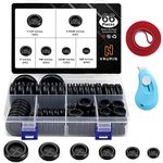 66 Pieces Closed Rubber Grommet Firewall Solid Closed Hole Plug Assortment Kit for Wire Electrical Appliance Plumbing (6 Sizes)