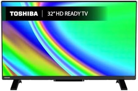 Toshiba 32”WV2463DB HD Ready Smart VIDAA TV, HDR, Freeview Play, Disney+, Prime Video, Netflix, Dolby Audio, Works with Alexa, Works with Google Assistant, VIDAA Voice