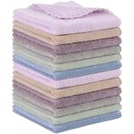 SUNLAND Microfiber Face Makeup Remover Cloth Reusable Facial Cleansing Towel Ultra Soft Face Washcloth 12inchx 12inch