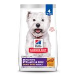 Hill's Science Diet Adult Sensitive Stomach & Skin Small Bites Dry Dog Food, Chicken Recipe, 4 lb Bag