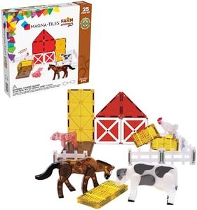 Magna-Tiles Farm Animals Magnetic Construction 25-Piece Set