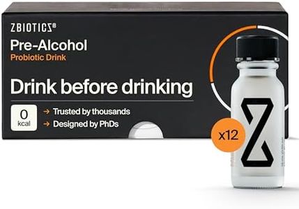 ZBiotics Pre-Alcohol — Feel Better After Drinking, Wake Up Refreshed, Science-Backed, Patented Probiotic for Easier Mornings, Travel-Friendly, 12-Pack of 0.5 Fl Oz Bottles