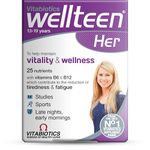 Multivitamin Tablets for Teen Girls, Wellteen