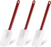 Rubber Spatula, High Heat Resistant Silicone Scraper Spoon Commercial Spatula for Cooking, Rubber Spatula Set of 3