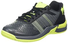 Kempa Unisex Kids Attack Contender Junior Caution Handball Shoes, Black (Negro/Antracita/Amarillo 000), 10 UK Child