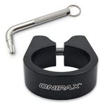 ONIPAX Anti-Theft Bicycle Seat Post Clamp Aluminum Alloy 31.8MM Black (34.9mm)