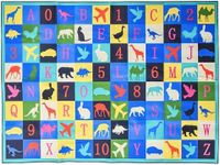 Prosumer's Choice | Playroom Rug for Kids - Activity Rug for Bedroom - Kids Carpet for Play - Washable Playmat - Colorful Wool Area Rug - Ideal for Living Room and Bedroom - ABC Numbers & Animals