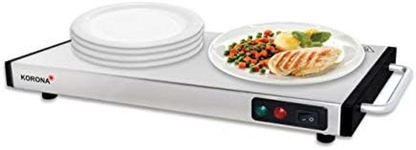 Korona 59500 Warming Plate 1100 Watt Max. for Keeping Food Warm Cordless Use 40 x 20 cm