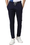 Peter England Men's Western Sweatpants (PETPNTNY521630_Navy Blue_L)