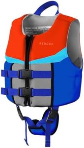 AEOCOO Toddler Swim Vest for 40-60 Pounds, Kids Pool Floaties Vest 4-6 Year Old, Puddle Swim Jumper Buoyancy Jacket, Boys, Girls, Niños, Ocean Hero