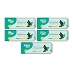 BLISSNATURAL Organic Sanitary Pads For Women Rash Free & Quick Absorbtion L Size For Light Flow 30 Pads